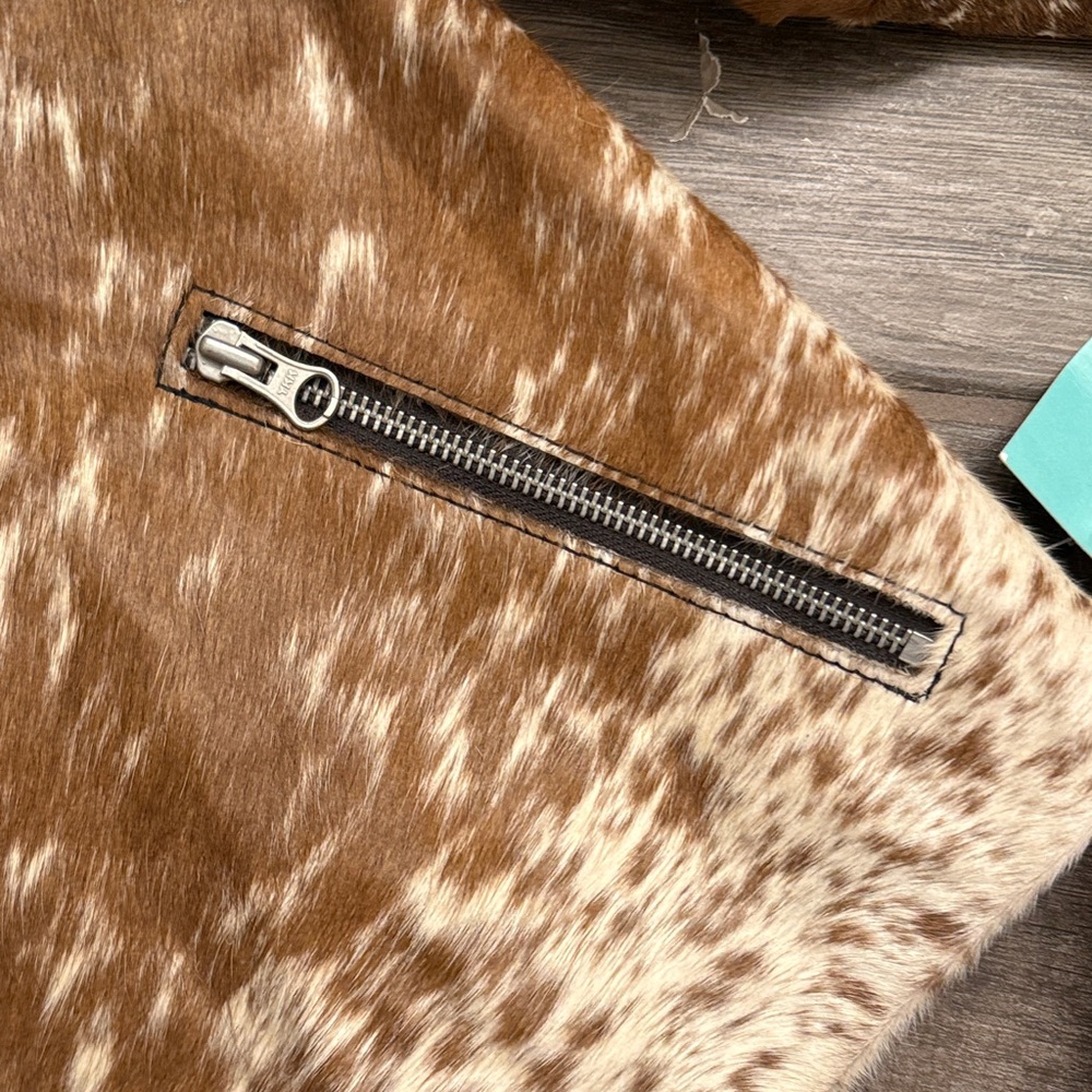 Nasty Gal Cow Hide leather Bomber Jacket - Picture 5 of 11